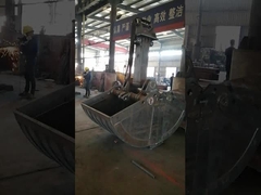 อุปกรณ์ขุดบัวยาวที่มีถัง