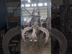 หัวคีบเปลือกส้มไฮดรอลิกหมุนได้ 360 องศา การก่อสร้างหัวคีบไฮดรอลิก