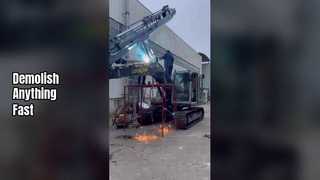 ค้อนทุบไฮดรอลิกสำหรับงานหนักเครื่องมือรื้อถอนอันทรงพลังสำหรับรถขุดขนาดเล็ก 0.5-10T