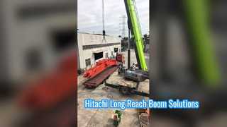แขนบูมบูมยาวของรถขุดของ Hitachi: เพิ่มประสิทธิภาพในสภาพแวดล้อมที่ท้าทาย
