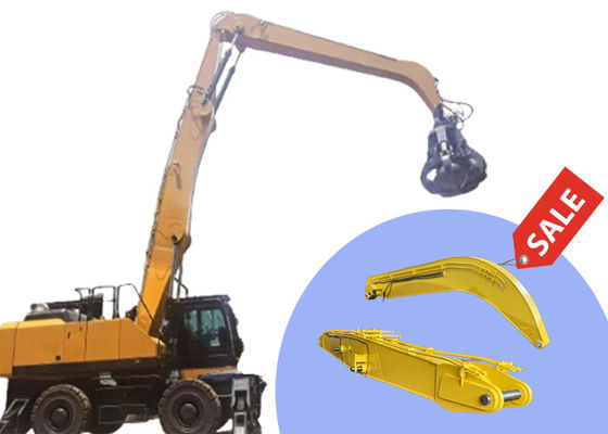 คุณภาพ  High Effective Material Handler Excavator Boom Arm For Grabbing Steel โรงงาน