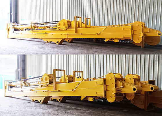 เครื่องขุดดิน 25m กล่องโทรทรรศน์ Dipper Arm การขุดกองพื้นฐาน Pit With Clamshell Bucket