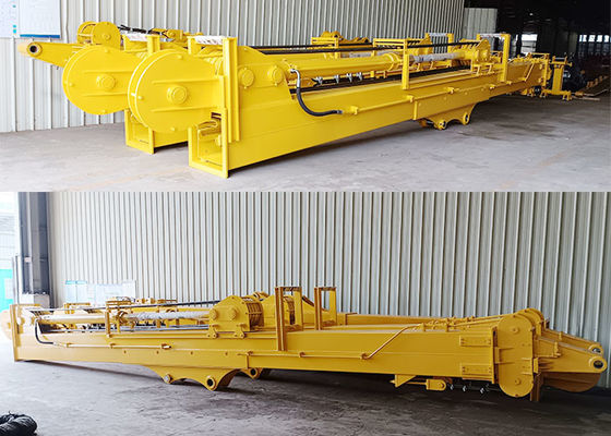 35m Excavator Telescopic Dipper Arm สําหรับงานก่อสร้าง ความจุของถังใหญ่
