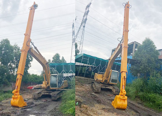Q690D HG785 Excavator Telescopic Boom Long Reach Boom ด้วยความลึกในการขุด 16 เมตร
