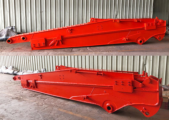 12M Telescopic Excavator Sliding Boom Arm With Bucket สําหรับขุดถ้ําพื้นฐาน