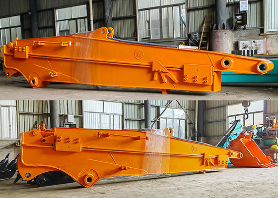 12M 10M Telescopic Digger Sliding Boom Arm, Q355B เครื่องติดตั้งเครื่องขุด