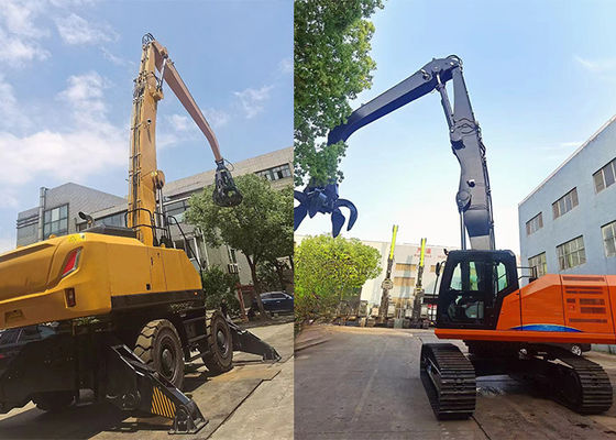 จับสกร็อปโลหะ วัสดุมือขุดแขน Q355B การปรับแต่งมี