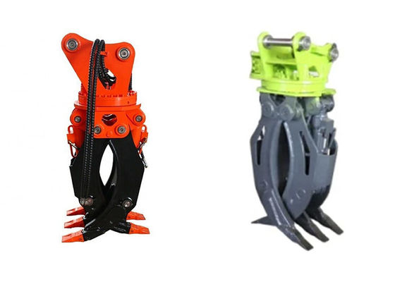 OEM 360 องศาหมุน ไฮดรอลิกจับสําหรับ 4-55tons Excavator