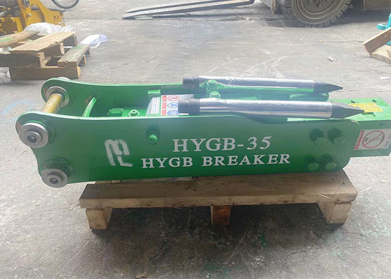 20 ตัน 55 ตัน Excavator Hydraulic Breaker สําหรับการทําลายถนนหิน