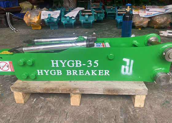 20 ตัน 55 ตัน Excavator Hydraulic Breaker สําหรับการทําลายถนนหิน
