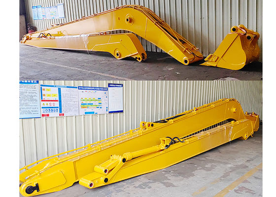 งานก่อสร้าง Excavator ยาวแขน 22m กับถังสําหรับการขุด