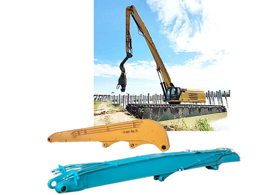 Q355B / Q690D เครื่องขุดไฮดรอลิก พีล ไดรเวอร์ บูม ความสูง 19m พีล