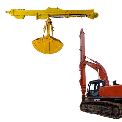BS900E Digger Telescopic Dipper Arm With Clamshell Bucket มีประสิทธิภาพสูง