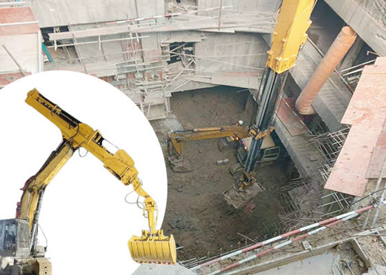 OEM แรงไฮดรอลิก Excavator Arm Telescopic Boom ขยายสูงถึง 32 เมตร