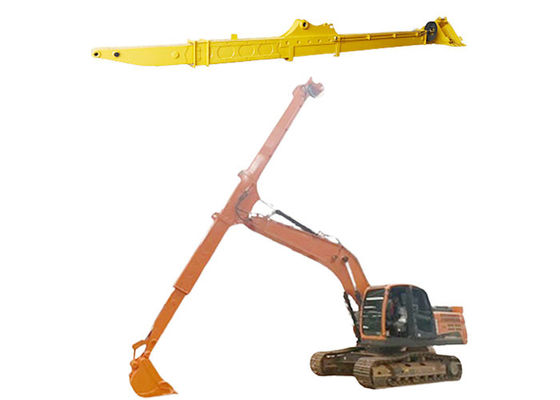 14M 15M Excavator Long Reach Boom, Clamshell Telescopic Arm โครงสร้างที่แข็งแกร่ง