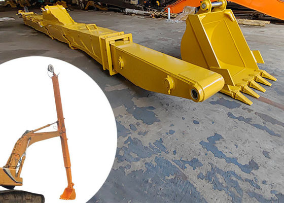 Q690D HG785 Excavator Telescopic Boom Long Reach Boom ด้วยความลึกในการขุด 16 เมตร