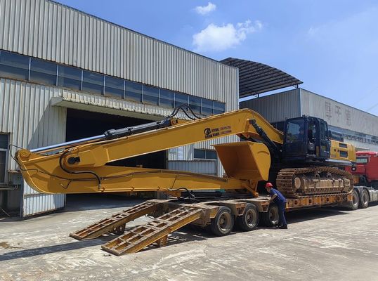 การก่อสร้าง ขุดลึกแขนยาวสําหรับการทําลาย Excavator ความกว้างสูง