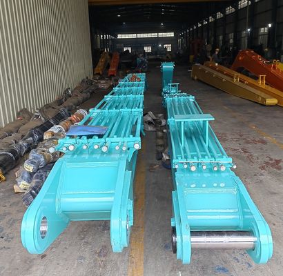 เครื่องขุด 20-45 ตัน ทนทาน เครื่องขุด 18 เมตร 2 ส่วน บูมการทําลายอาคาร การทําลายอาคาร Q355B เครื่องขุด