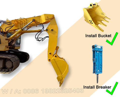 อุปกรณ์การก่อสร้าง Excavator Tunnel Arm Short Reach Boom With Bucket / Breaker อุปกรณ์การก่อสร้าง