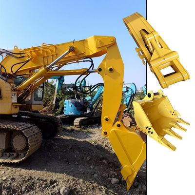 อุปกรณ์ก่อสร้าง กระแสบูม Excavator Arm Short Reach Q355B วัสดุ