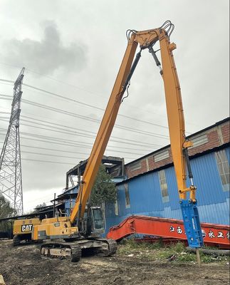 สามส่วน Telescopic บูมการทําลาย Q355B Q690D แอร์มการทําลาย Excavator