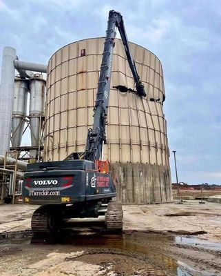 สามส่วน Telescopic บูมการทําลาย Q355B Q690D แอร์มการทําลาย Excavator