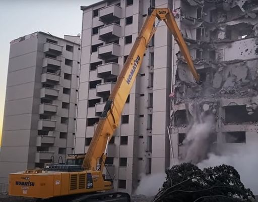 สามส่วน Excavator การทําลายแขนปรับความกว้าง Boom สําหรับการถอน