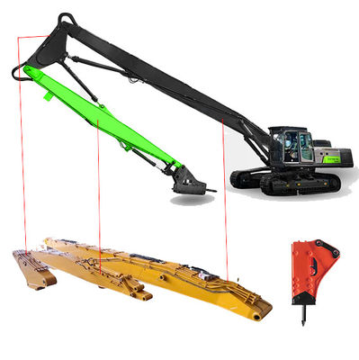 Custom Long Reach Hydraulic Boom Arm สําหรับเครื่องขุดถล่มขนาดสูง