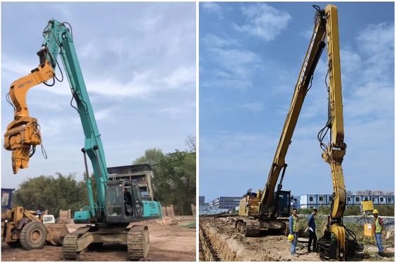 Excavator ยาวถึงสั่นสะพานขับขี่แขนสําหรับการก่อสร้างการแก้ไขสะพาน