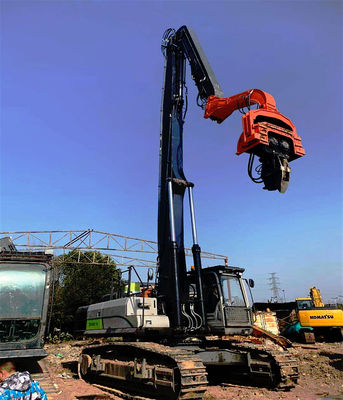 Excavator Mounted Sheet Pile Driver Long Reach Arm, Excavator Pile Boom Arm เครื่องขุดขุดขุดขุดขุดขุดขุด