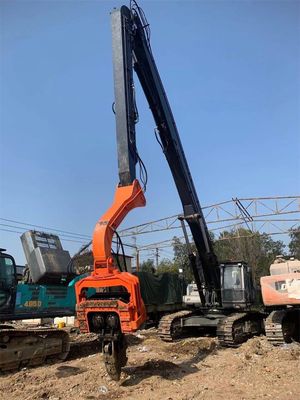 สีที่กําหนดเอง Excavator ค้อนขับขี่ Boom Arm กับ Hammer Auger การติดตั้ง