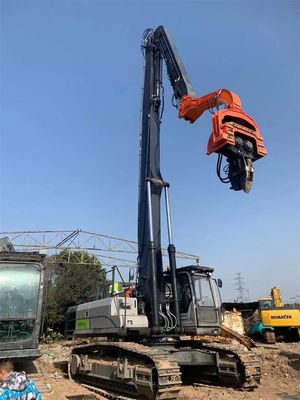 สีที่กําหนดเอง Excavator ค้อนขับขี่ Boom Arm กับ Hammer Auger การติดตั้ง