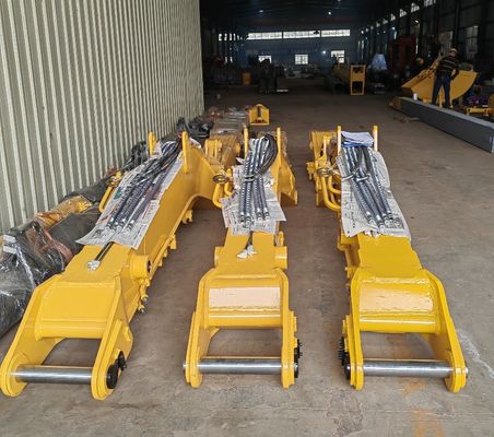 มุมมองหลากหลาย Tunnel Excavator การติดตั้งปรับแขนบัวสั้นสําหรับดินที่แตกต่างกัน