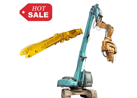 สีที่กําหนดเอง Excavator ค้อนขับขี่ Boom Arm กับ Hammer Auger การติดตั้ง