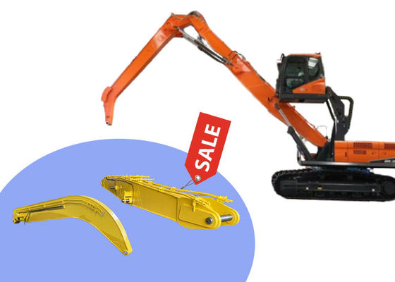 ไฮดรอลิก Scrap Handler Excavator ระยะยาว Boom สําหรับการจับเหล็ก