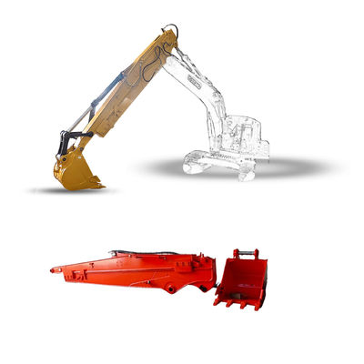 Q355B Excavator Extension Arm Telescopic Boom Hydraulic Sliding Arm สําหรับบ่อน้ําลึก