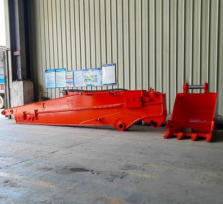 Q355B Excavator Extension Arm Telescopic Boom Hydraulic Sliding Arm สําหรับบ่อน้ําลึก