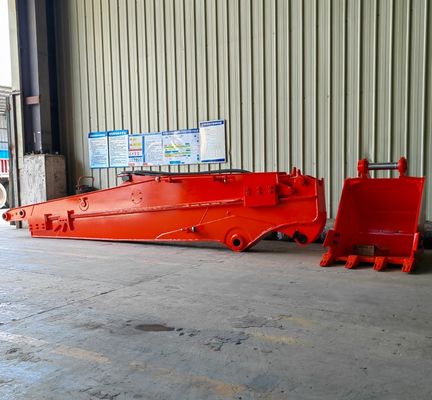 Q355B Excavator Extension Arm Telescopic Boom Hydraulic Sliding Arm สําหรับบ่อน้ําลึก