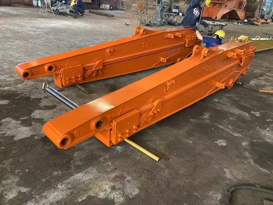 Q355B แขนเลื่อนโทรทรรศน์ระยะยาว 8-12m สําหรับเครื่องขุดฮิตาชิแบบไฮดรอลิก