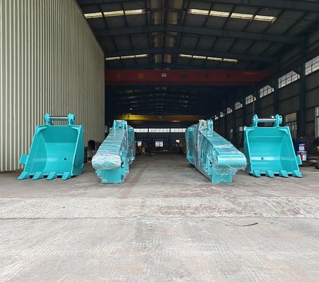 Custom Q355B Excavator Sliding Arm, Telescopic Dipper Arm สําหรับสถานที่ก่อสร้าง
