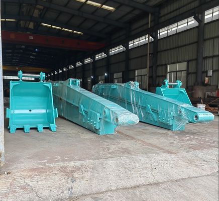 Custom Q355B Excavator Sliding Arm, Telescopic Dipper Arm สําหรับสถานที่ก่อสร้าง
