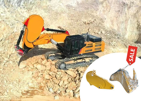 55 ตันสูง แรง Excavator หินแขน Q355B วัสดุ Excavator Ripper Boom