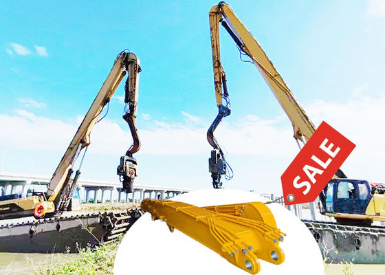 20 ตัน-85 ตัน Excavator Pile Driver Arm Boom สําหรับ Cat ฮิตาชิ โคมาตซู พีลล์ แอร์ม พีลล์ บูมสําหรับ excavator
