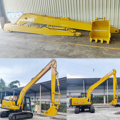 16M Excavator Long Reach Boom Arm With Bucket สําหรับการขุดขุดใช้งานยาวนาน