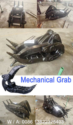 1 ตัน - 65 ตัน Excavator เครื่องจับกลสําหรับการจับไม้หิน