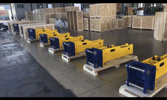 กล่องประเภท 1 ตัน Excavator Rock Breaker สําหรับแมว Hitachi Komatsu Hammer