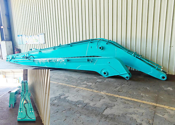 SK220 Long Reach Boom Excavator 16M ใช้ Shaogang Q355B การปั่นที่ดีกว่า