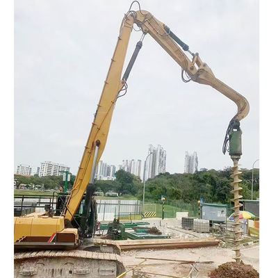 รถขุดบูมยาว 20 เมตร ตอกเสาเข็ม Q355B ความแข็งแรงสูง