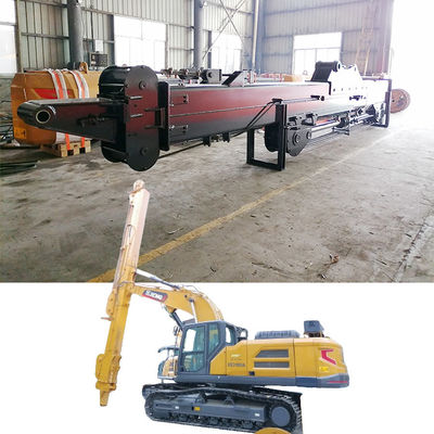 BS900E Excavator Telescopic Arm With Clamshell Bucket Welding Multi-strand Wire Ropes สายใยสายใยหลายสาย