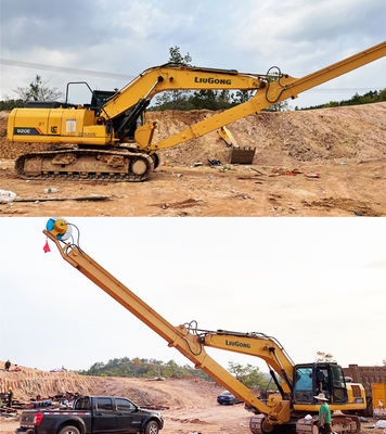การขุดลึก ไม้โทรทรรศน์ การก่อสร้าง Excavator มือโทรทรรศน์